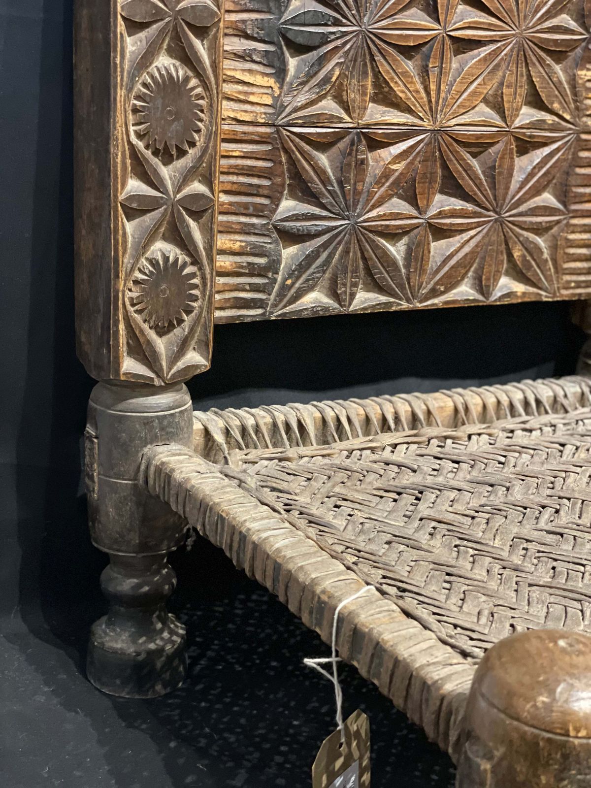 Antique Swat Valley Low Chair, 1800s photo furniture