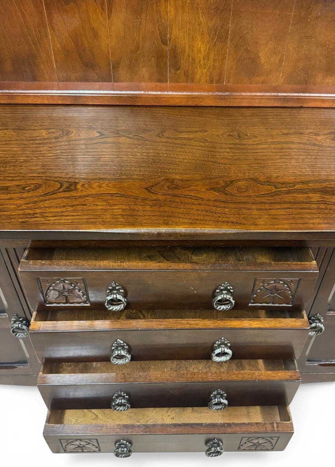 Antique Oak Dresser / Large Sideboard / Plate Rack / C1940 photo buy
