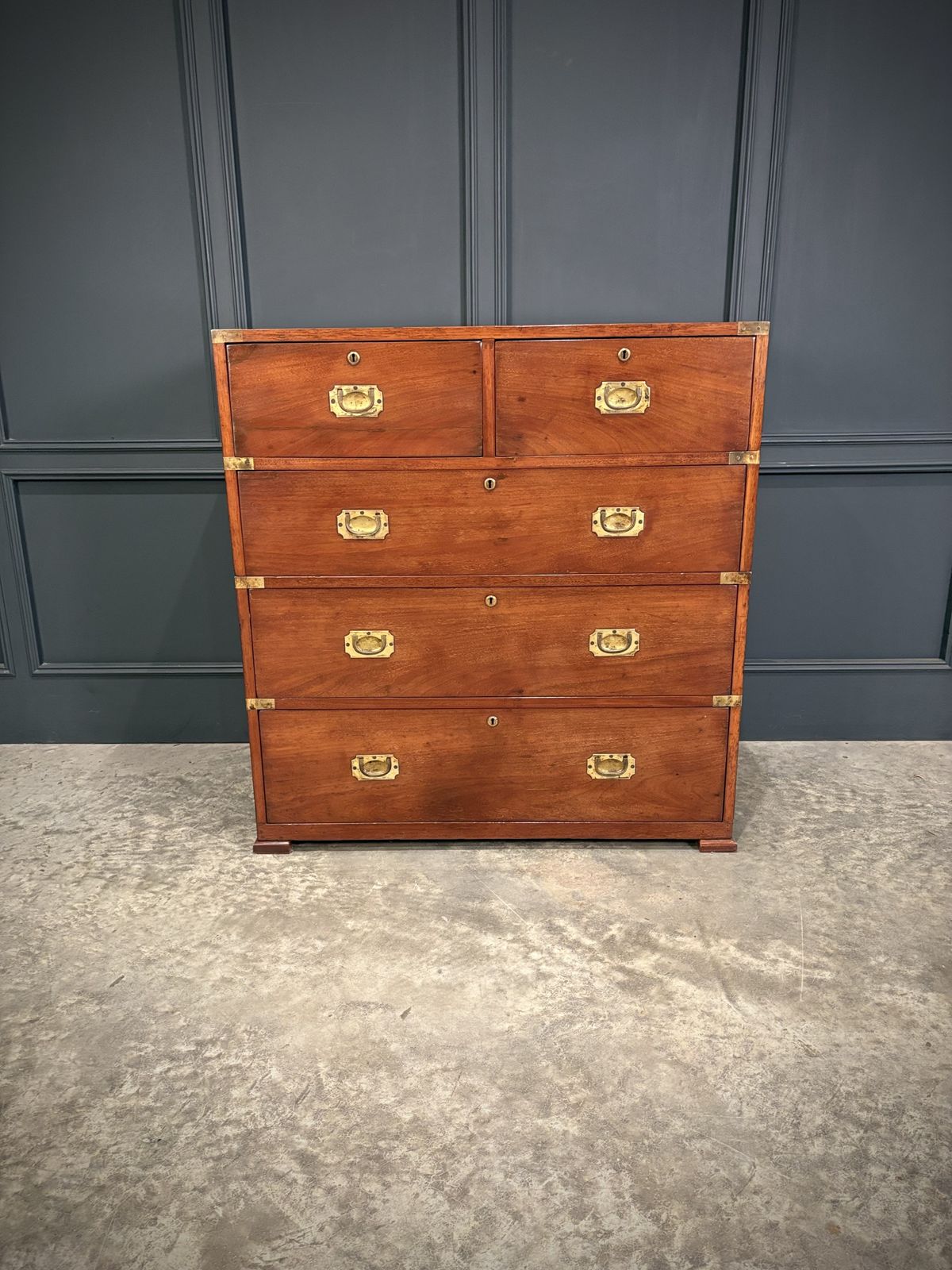 Mahogany Military Campaign Chest By Ross & Co. photo buy