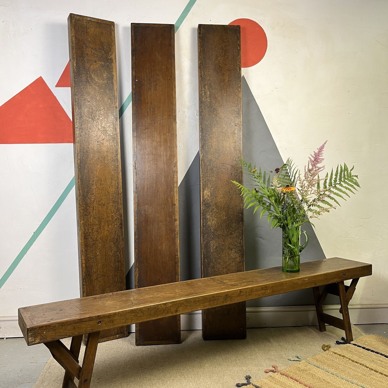 Mid Century Folding Bench, 1950s