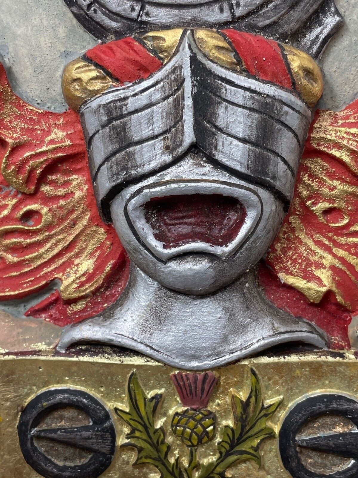 Historic Wwii Bronze Scottish Heraldic Plaque – Duncan Arms, Obe, Ministry Of Supply, Glasgow, C.1940s photo vintage