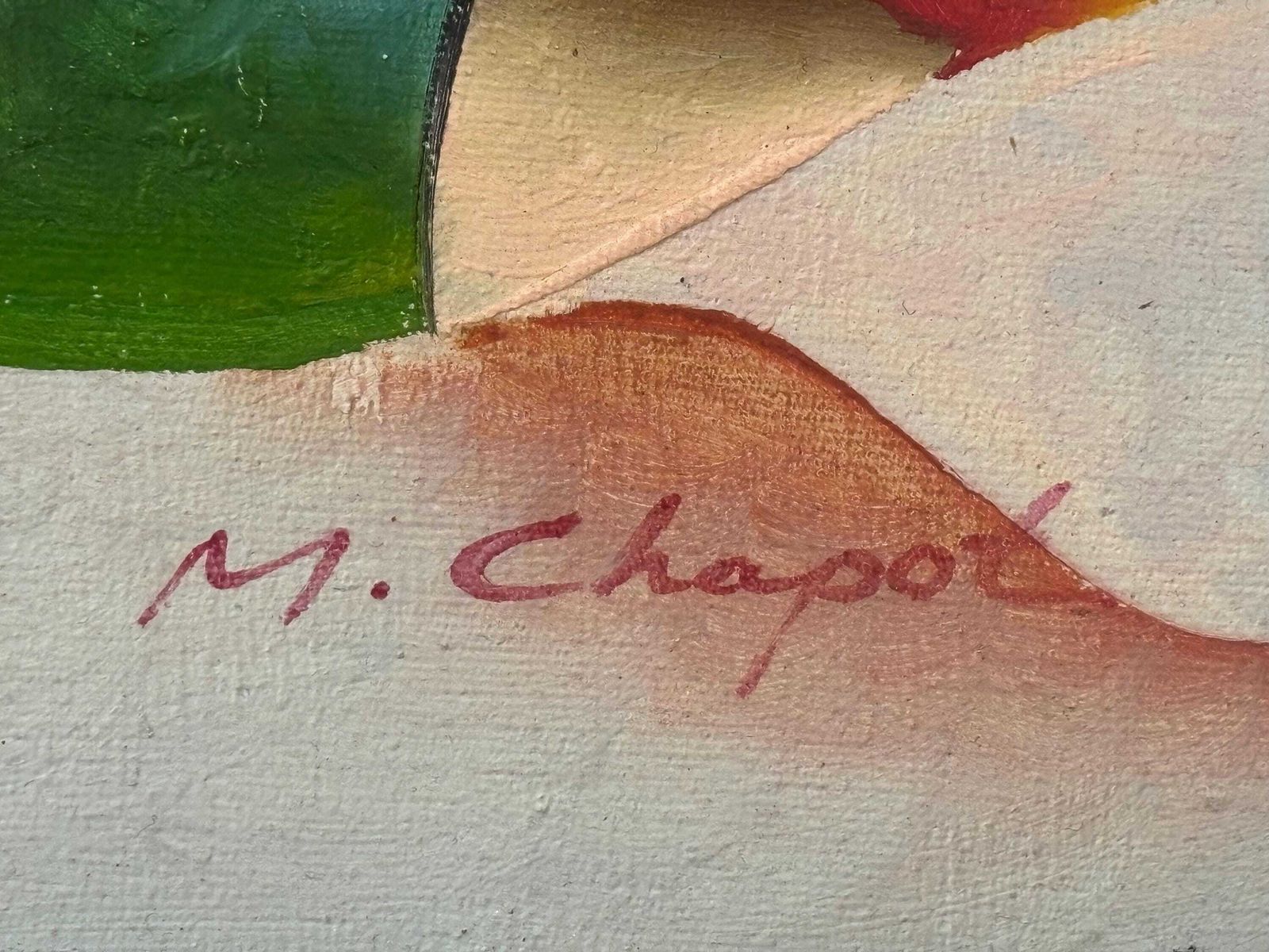 Original Oil On Canvas Painting By M Chapot Musician & Dancer Mariel Chapot Art photo 214.0
