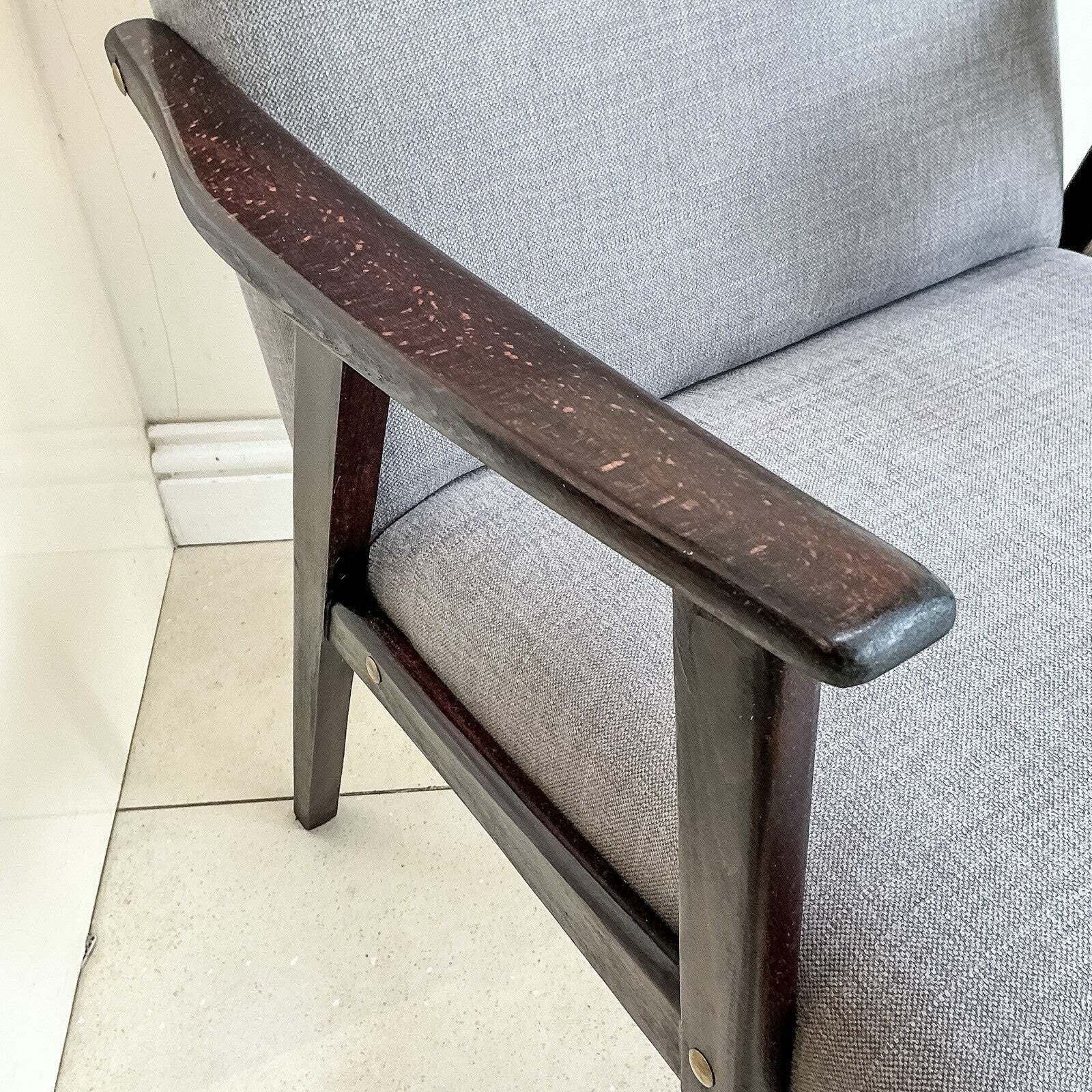 Pair Of Danish Rosewood Armchair Cocktail Chairs 1950s Mid Century Design photo vinterior