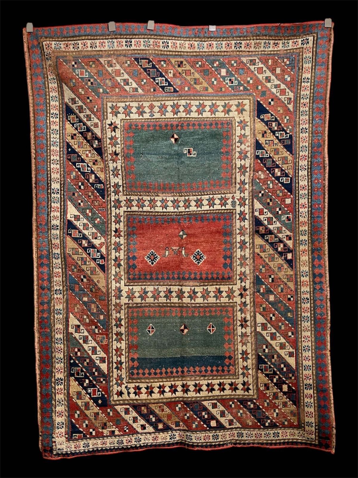 Antique Caucasian Kazak Bordjalou Rug photo furniture