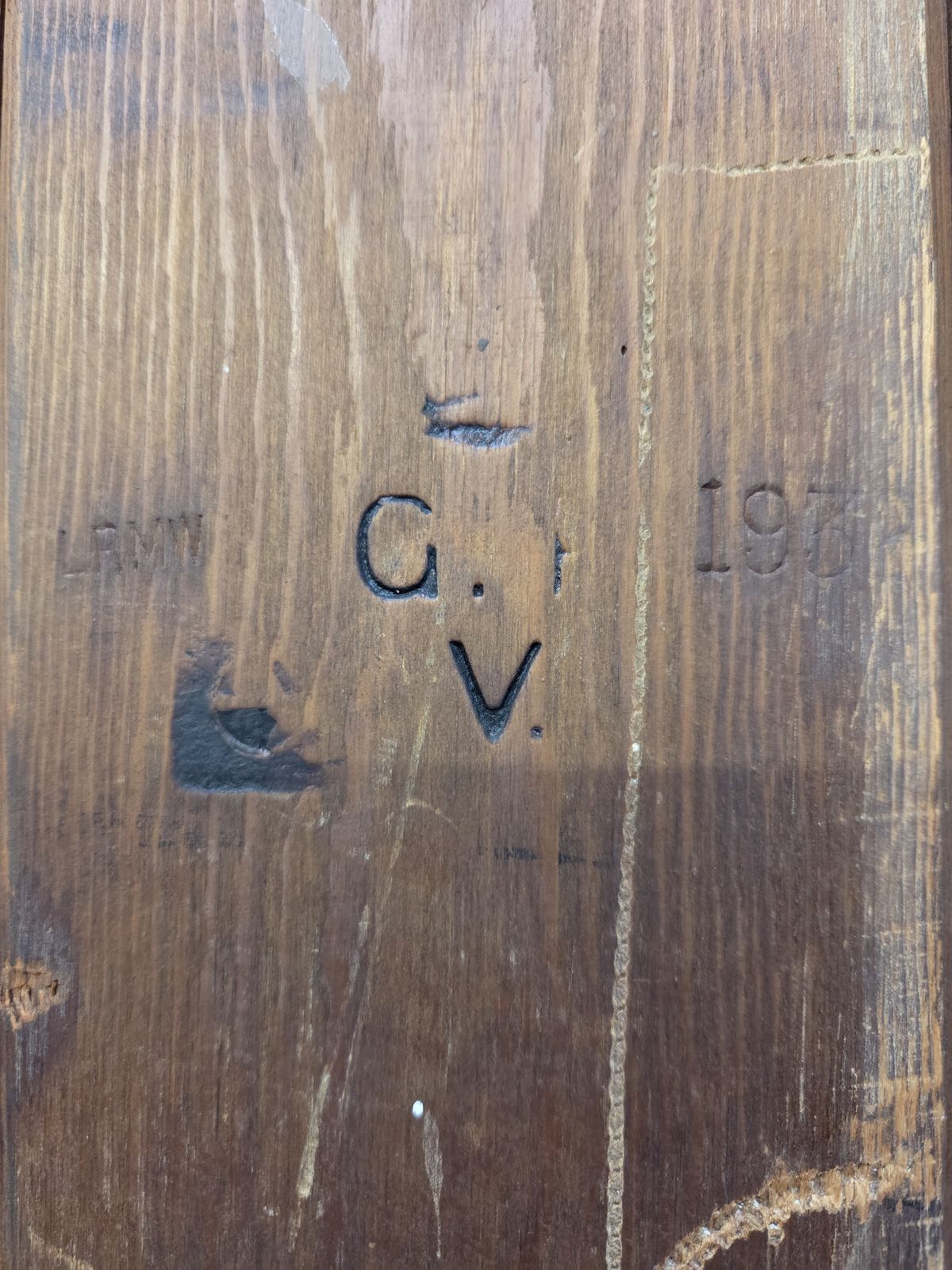 Early 20th Century Tall British Government Issue Mahogany Notary Drawer Cabinet   King George V   1932 photo buy