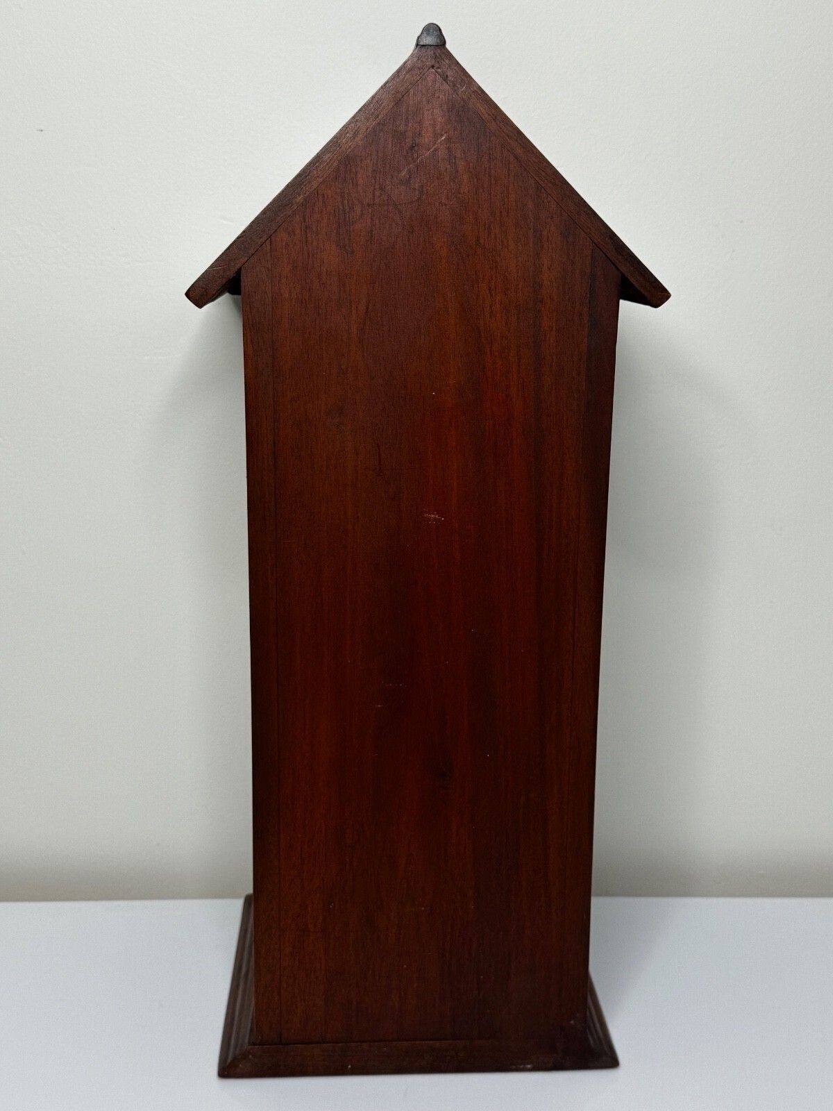 photo for sale Mid Century Mahogany Indoor Post Box Palace Sentry With Lock & Key