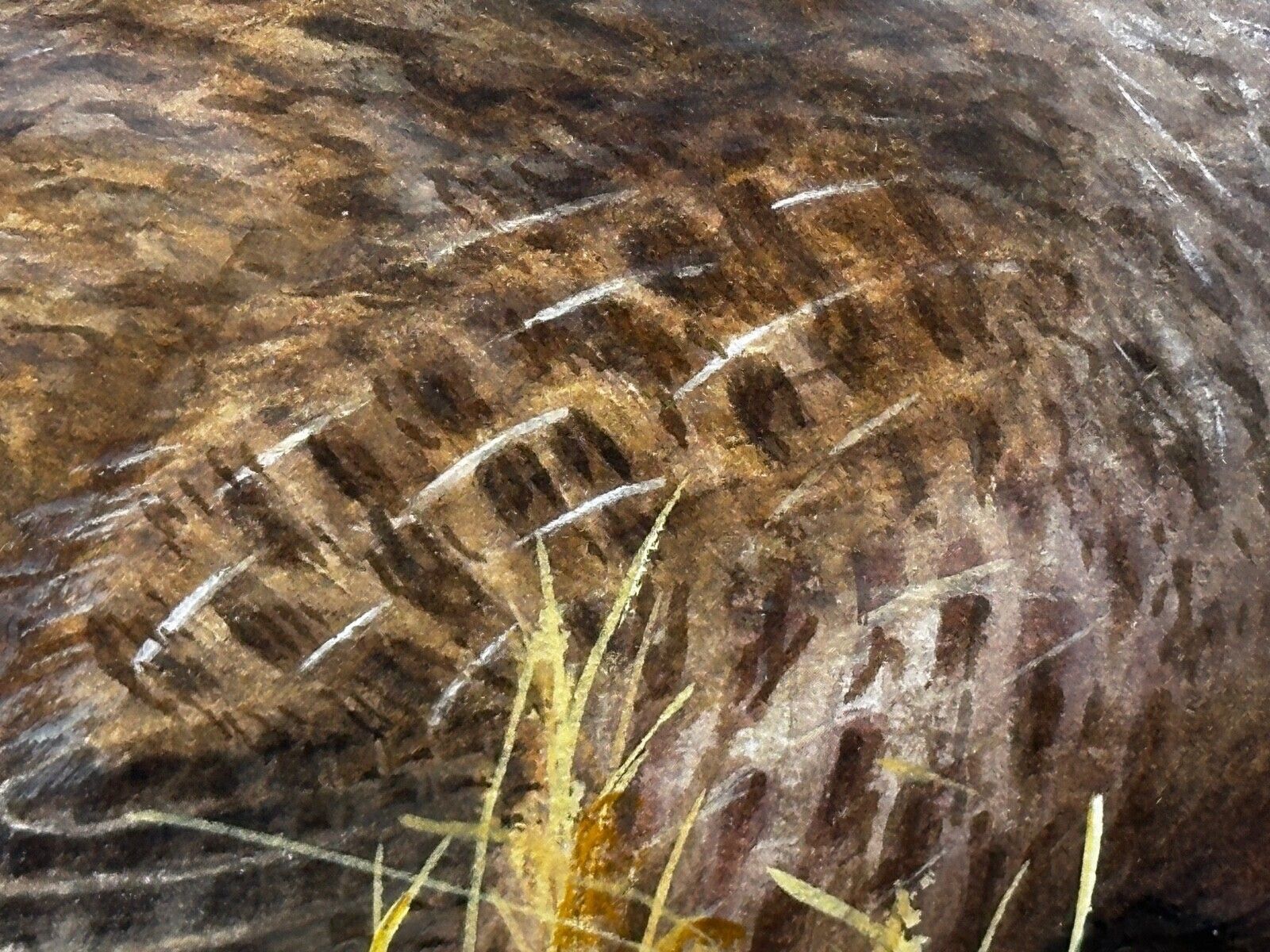 2350.0 Grey Partridges Watercolour – British Wildlife Painting, Gilt Framed, In The Manner Of Archibald Thorburn photo