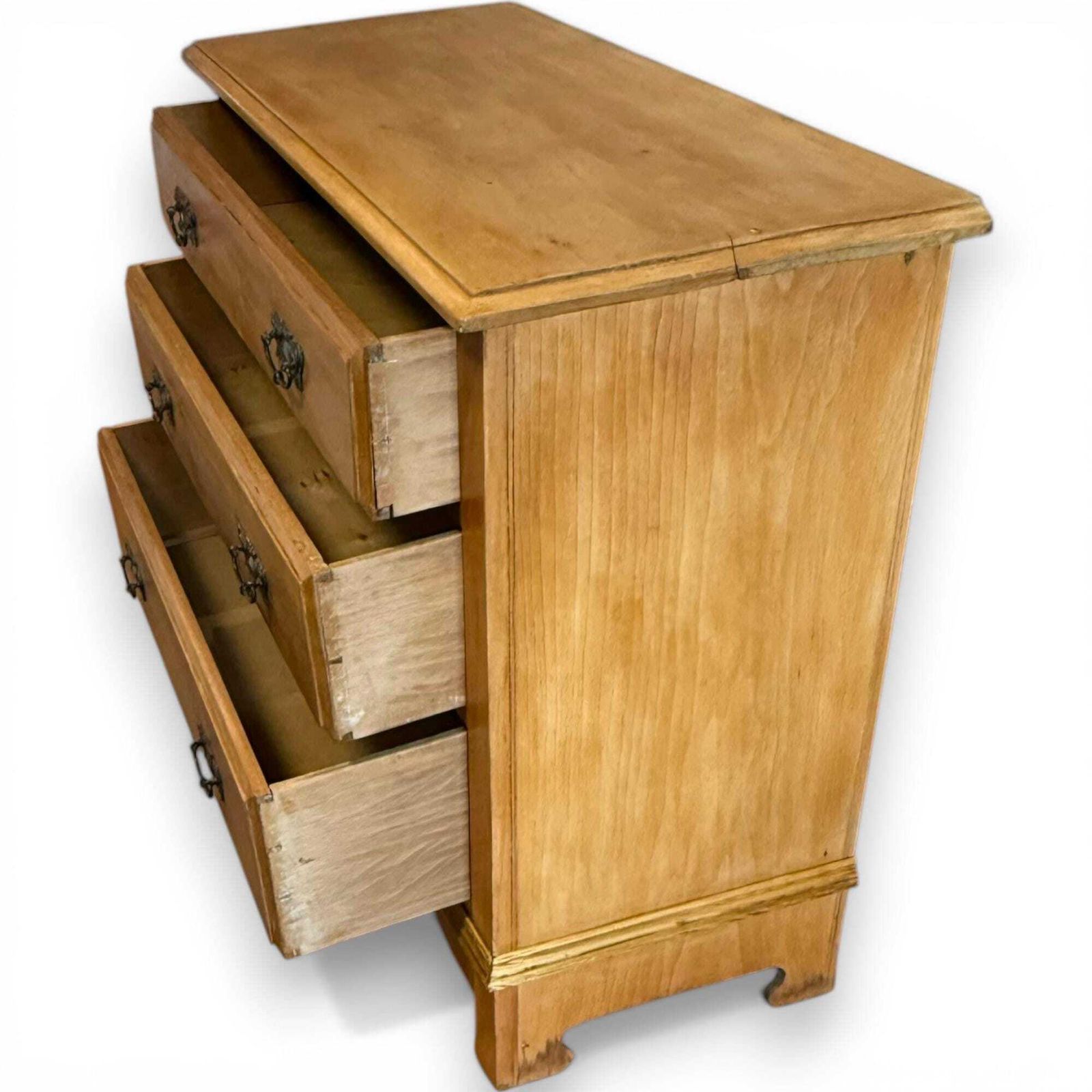 Antique Victorian Pine Chest Of Drawers Stripped Pine Bedroom Storage photo vintage