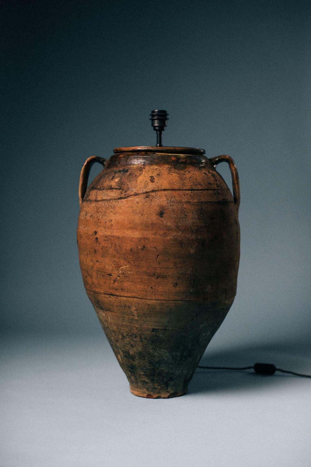 Aegean Glazed Olive Jar Table Lamp photo furniture