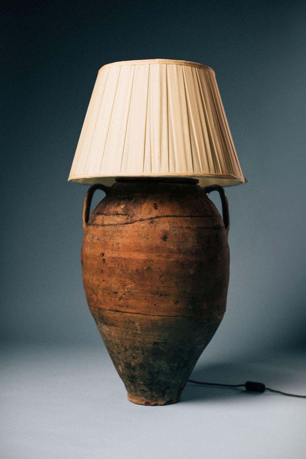 925.0 Aegean Glazed Olive Jar Table Lamp photo