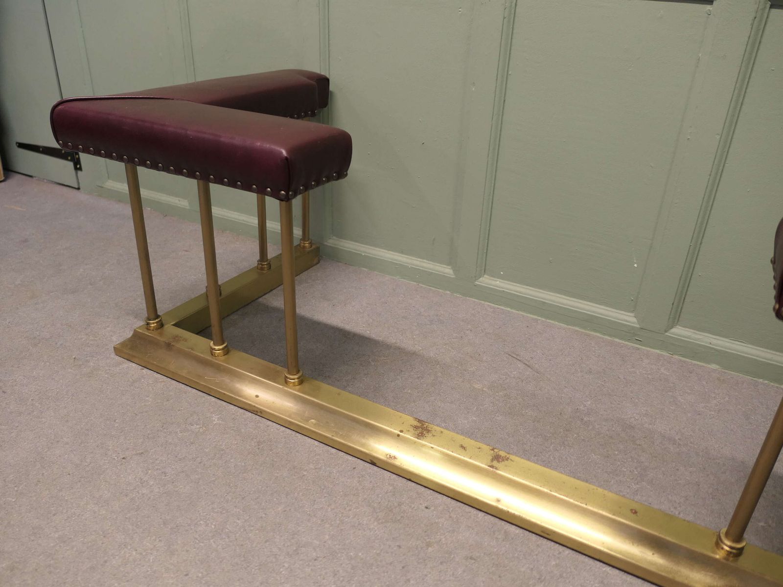 Art Deco Brass Club Fender, Fireside Bench This Is A Lovely Old Country House Piece photo furniture