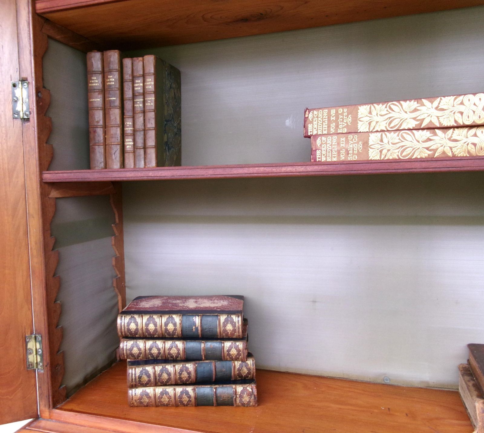 C1835 Mahogany Georgian Secretaire, William IV Bookcase / Desk, Antique Furniture photo buy