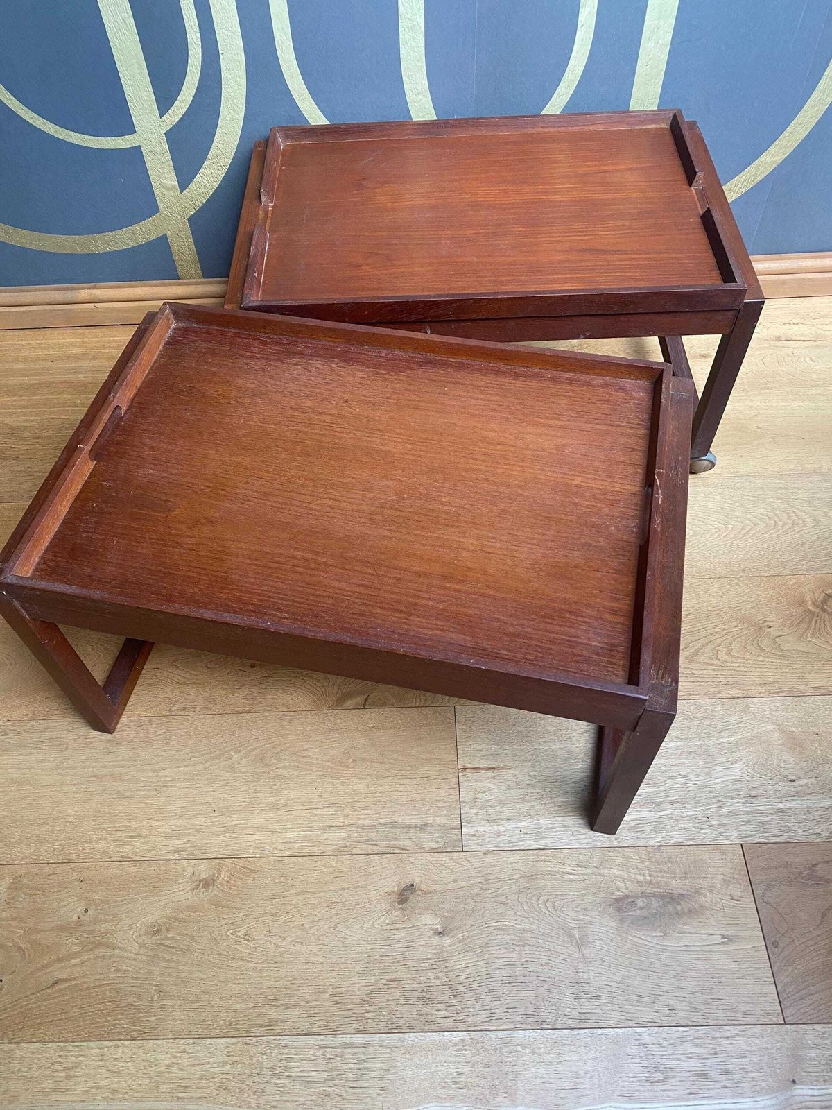 White And Newton Mid Century Trolley, Bar Cart, Side Tables, Coffee Tables, Tray photo Furniture