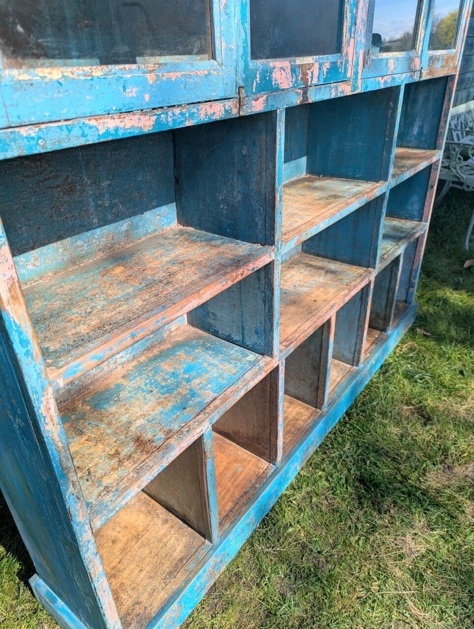 Huge Mid Century Industrial Glazed Display Cabinet 0296. photo for sale