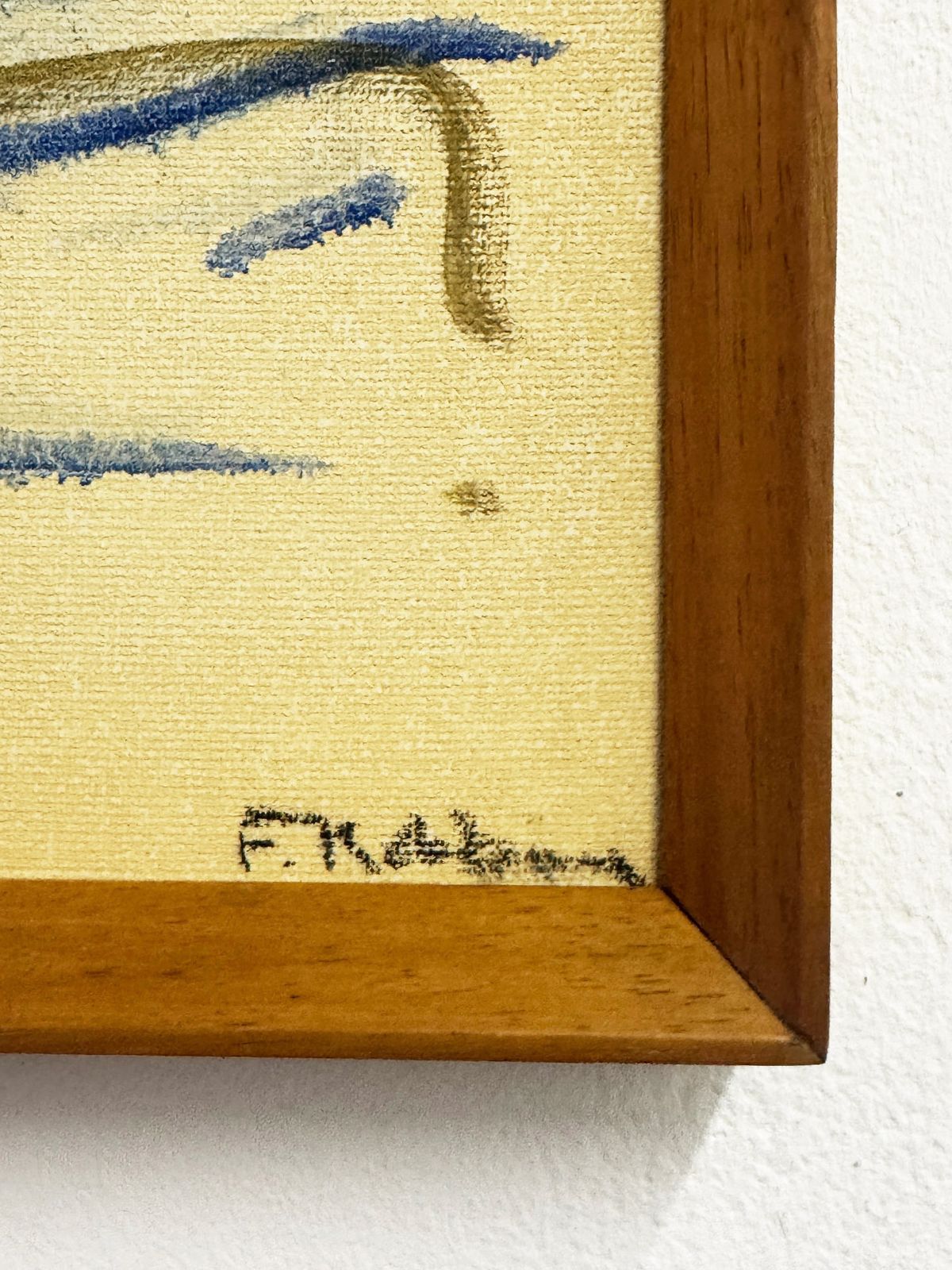 Felix Robbins – Abstract Modernist Oil Painting, Original Signed Artwork photo 345.0