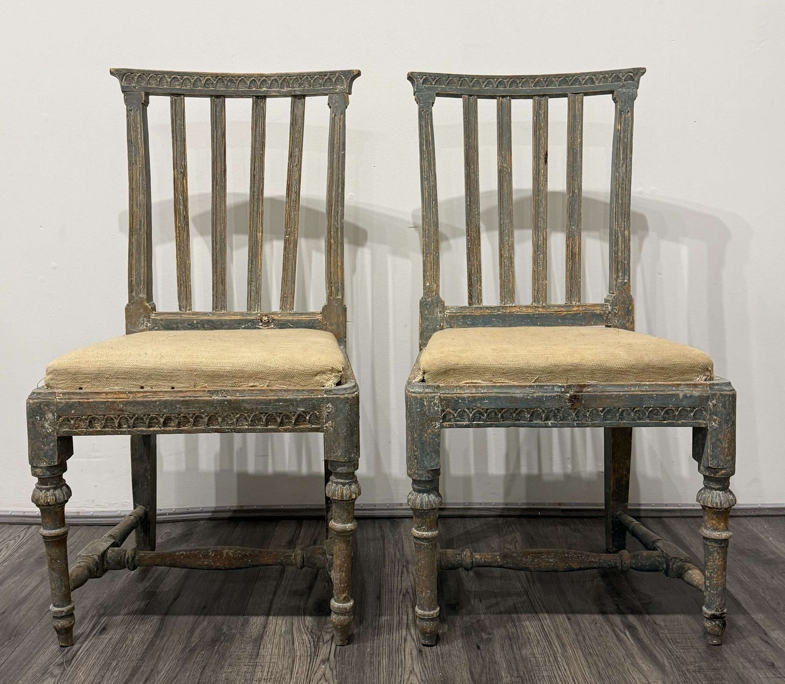 Set Of 19th Century Swedish Gustavian Dinning Chairs photo for sale