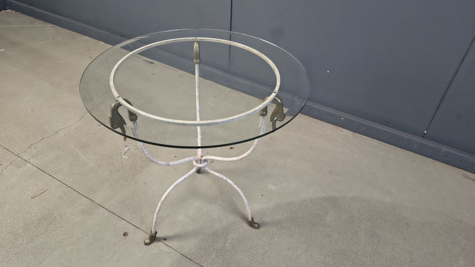 Mid Century Italian Swan Side Table, 1970s photo vinterior