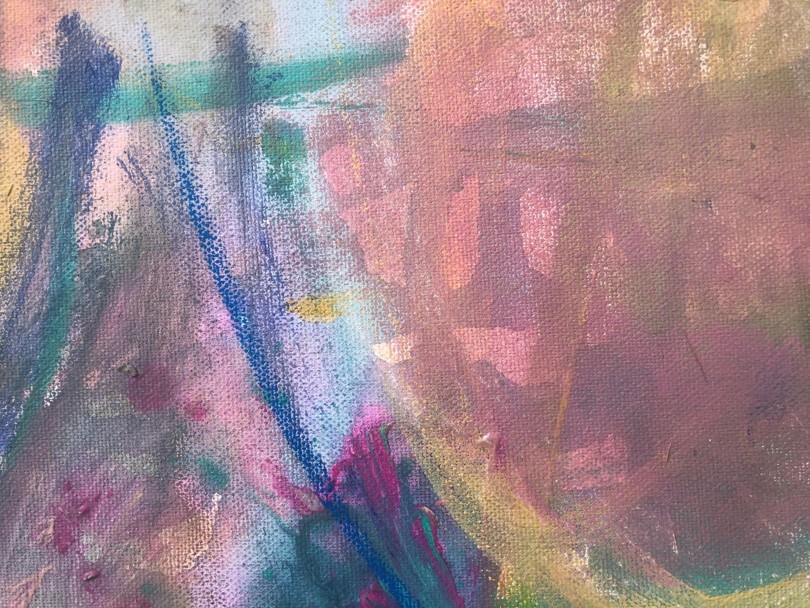 Nerea Caos Abstract Expressionist Emotional Composition Spanish Contemporary Oil Painting 2023 photo for sale