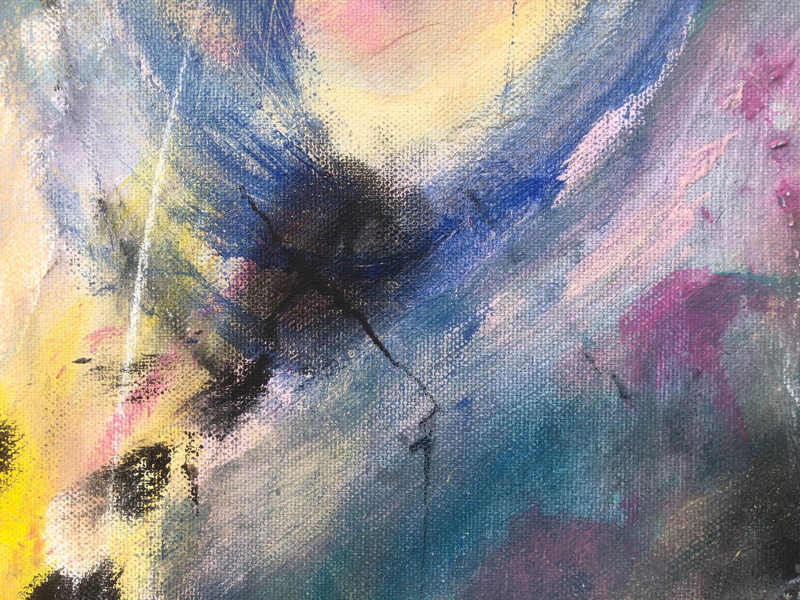 Nerea Caos Abstract Expressionist Emotional Composition Spanish Contemporary Oil Painting 2023 photo 750.0
