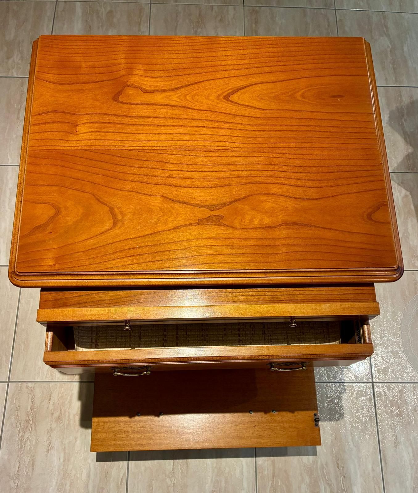 Pair Of Younger Furniture Cherry Bedside Chest With Brushing Slide photo Furniture