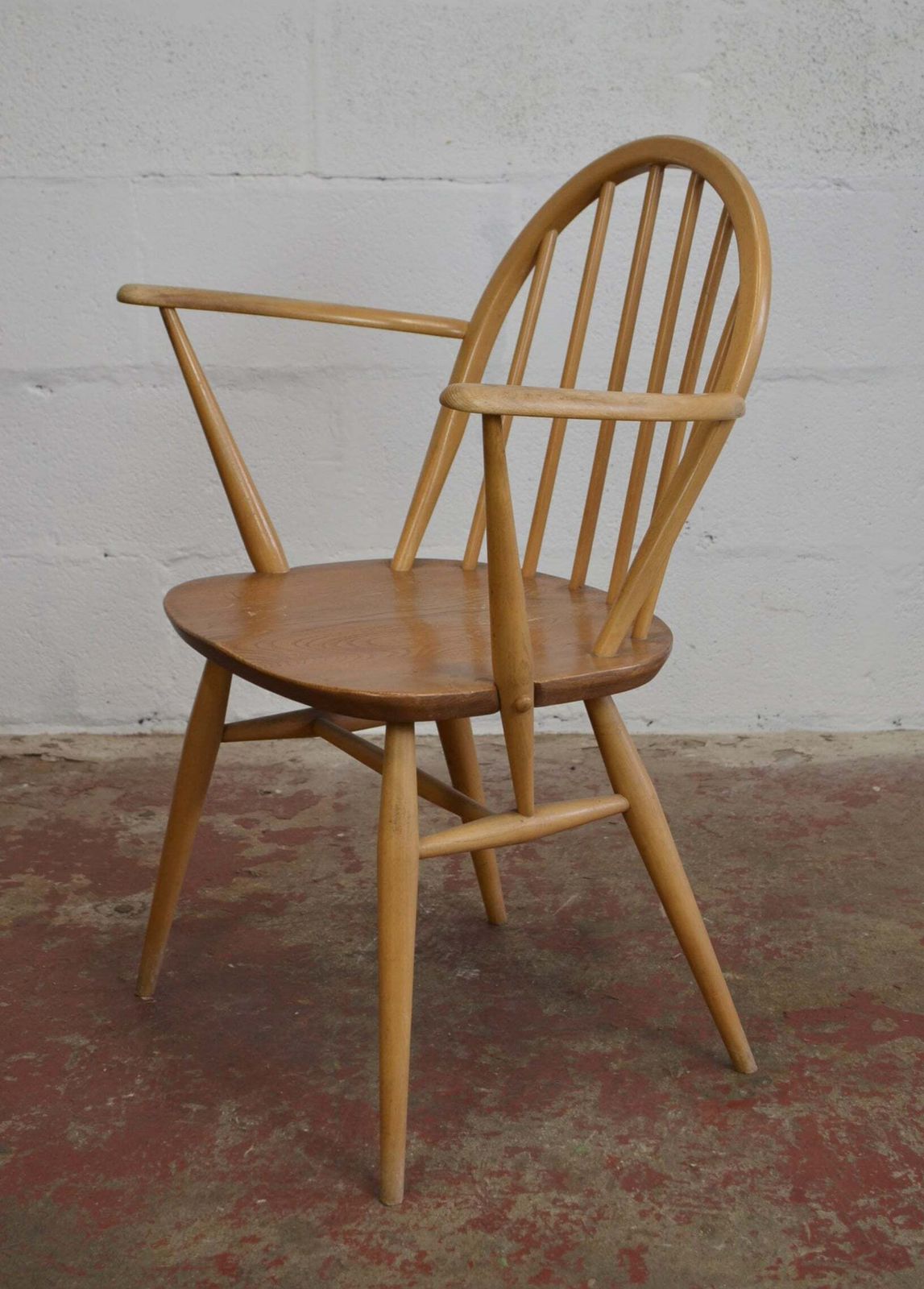 Vintage Ercol Carver Chair Windsor Model 370 photo furniture