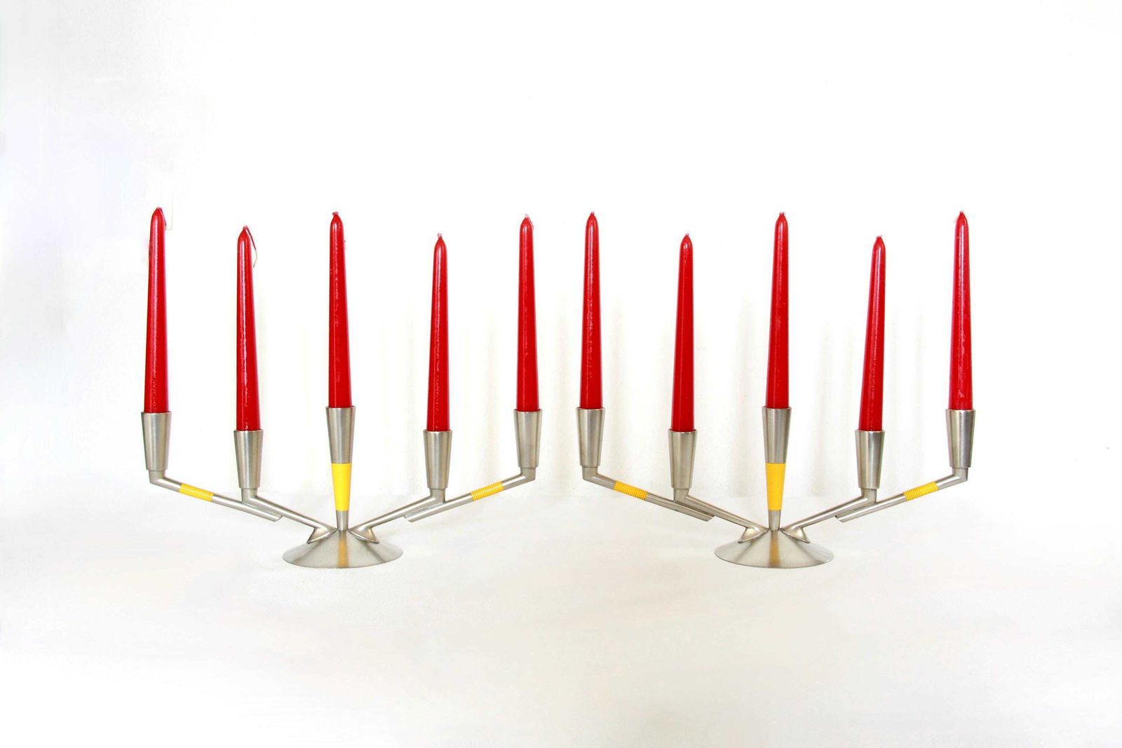 Jos, Midcentury Vintage Scandinavian Design Candle Holders, Set Of 2, Made In Holland, 1960s photo furniture