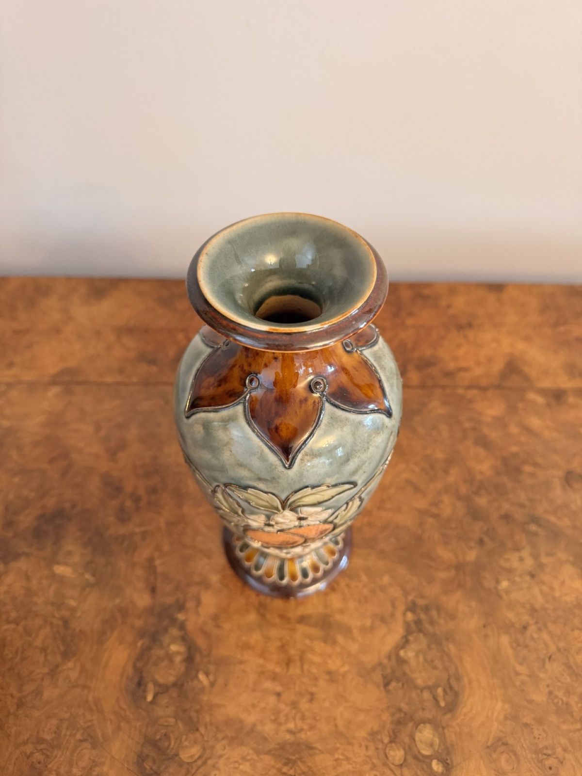 Fantastic Quality Pair Of Doulton Lambeth Vases By Eliza Simmance photo 695.0