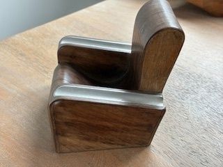 Ashtrays Pair Mid Century Art Deco