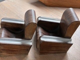 Ashtrays Pair Mid Century Art Deco photo vinterior