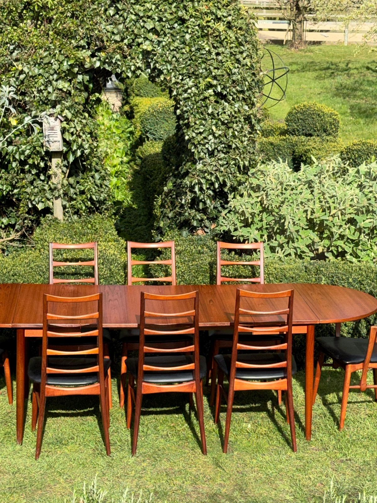 Mid Century Danish Teak Dining Table By Arne Vodder Seats 10 And 8 'Lis' Chairs By Nile Keofoed : 1960 photo buy