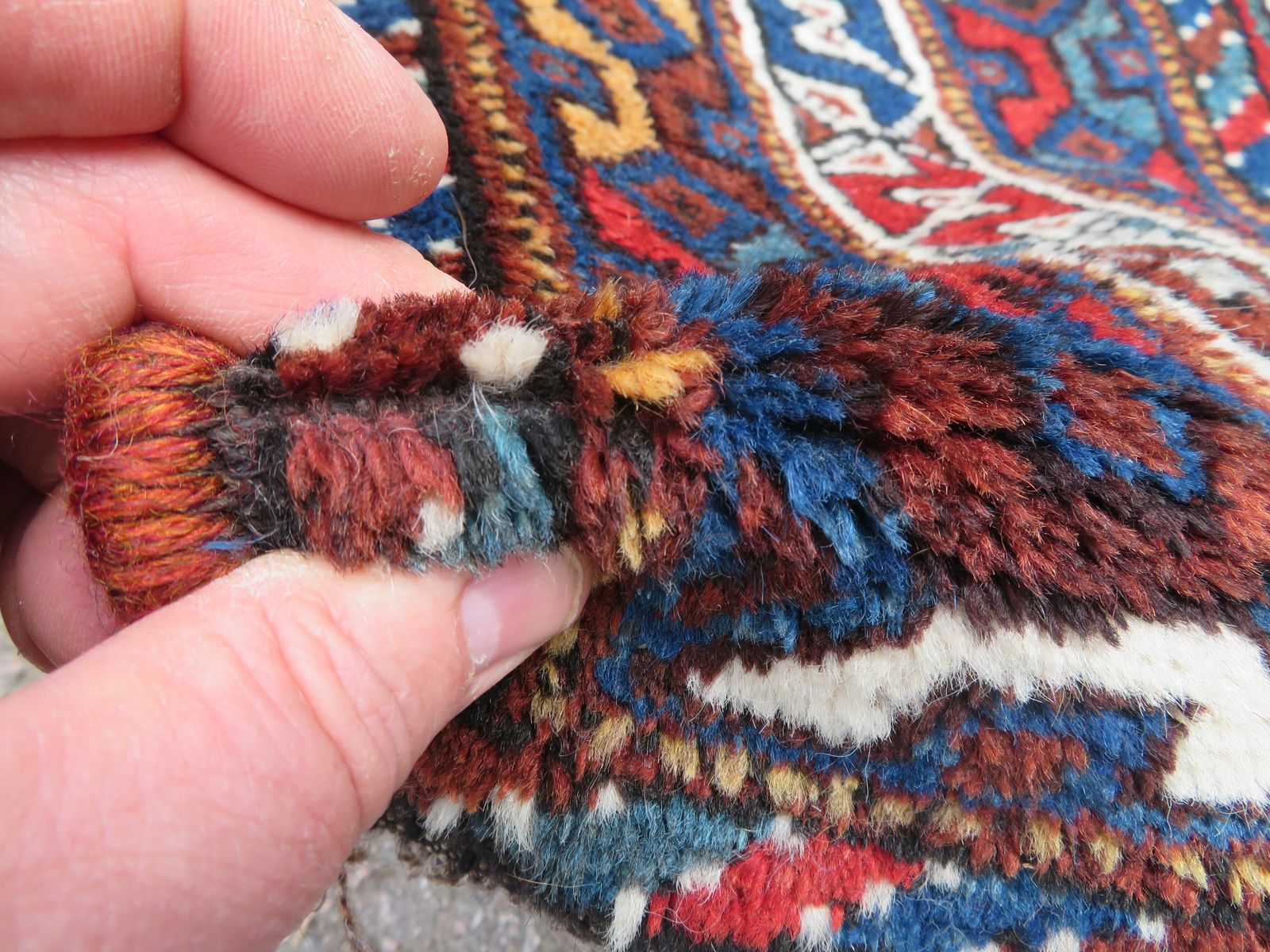 photo for sale Antique Tribal Rug. 214cm X 167cm.