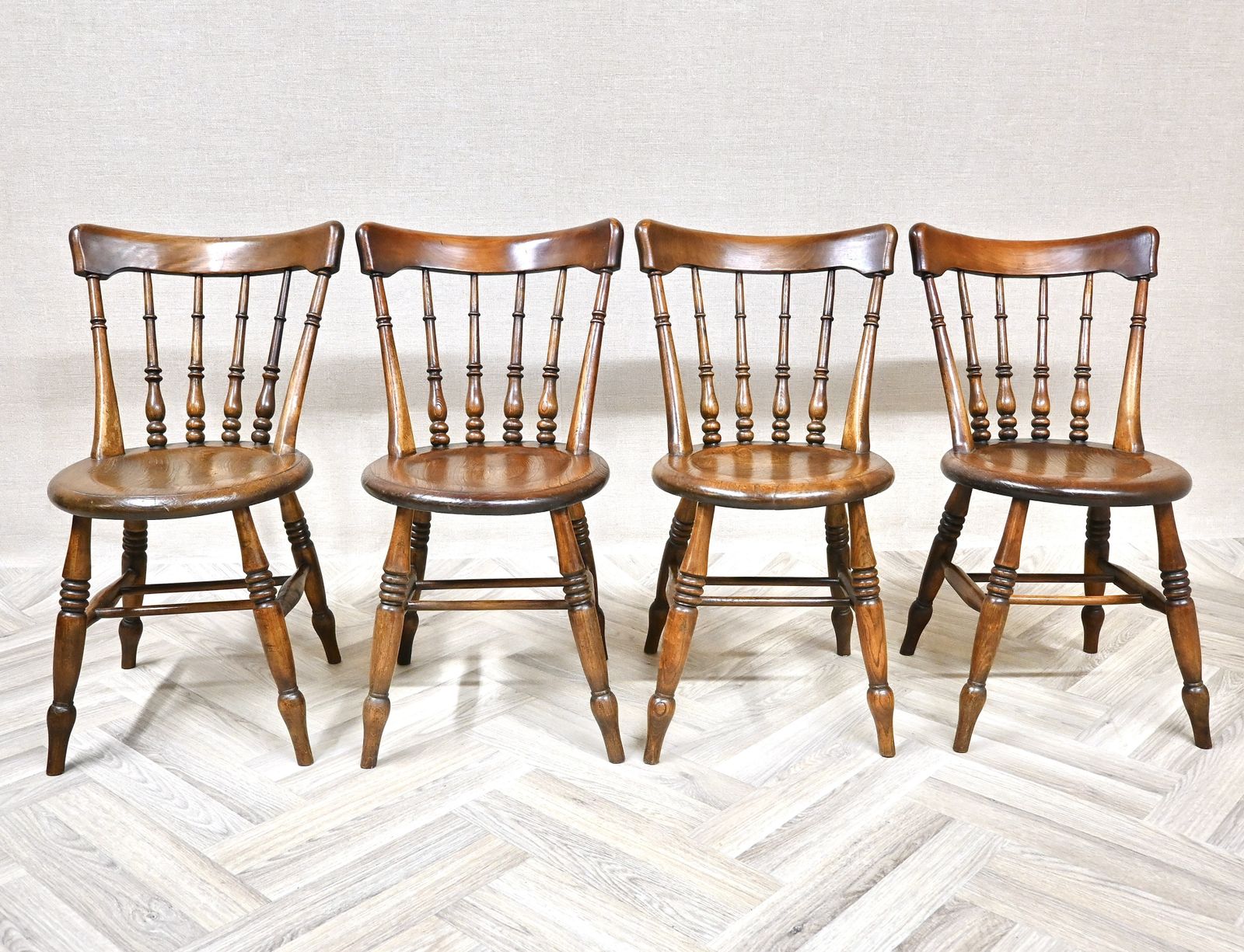 Set Of 4 Penny Seat Windsor Kitchen Dining Chairs photo furniture
