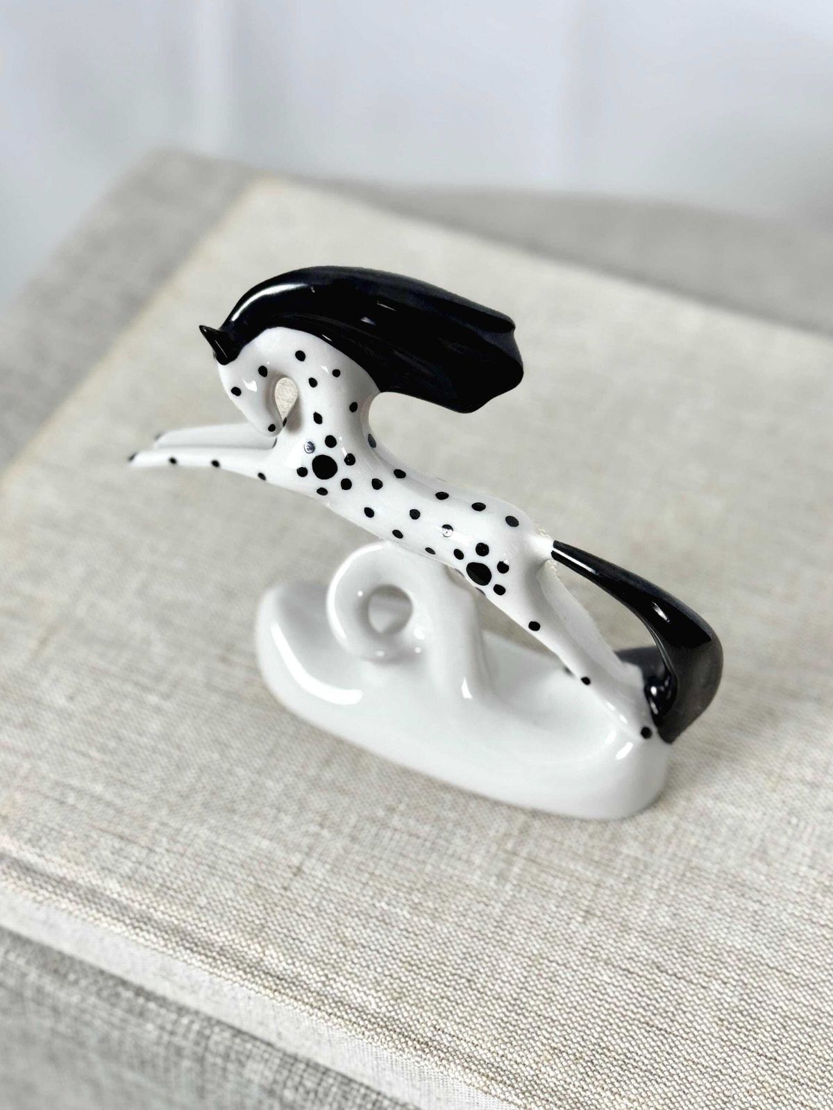 Vintage Porcelain Horse | Mid Century Modern Ceramic Horse Sculpture | Retro Animal Figurine photo buy