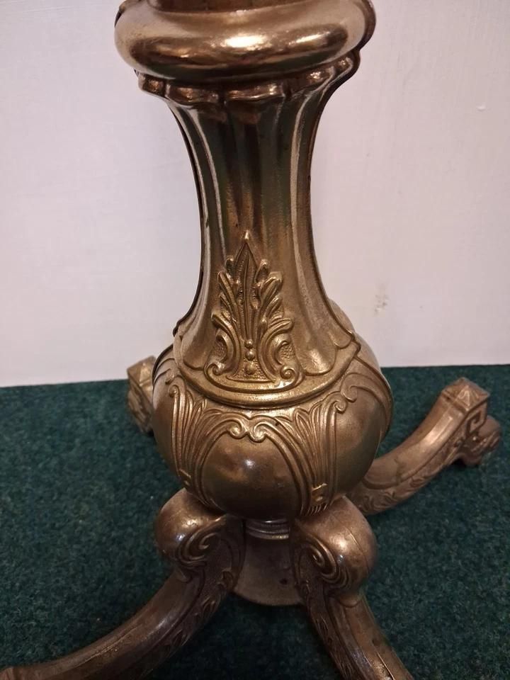 photo furniture Italian Hollywood Regency Style Hall Tree Stand Marble Onyx And Brass 1960 Circa