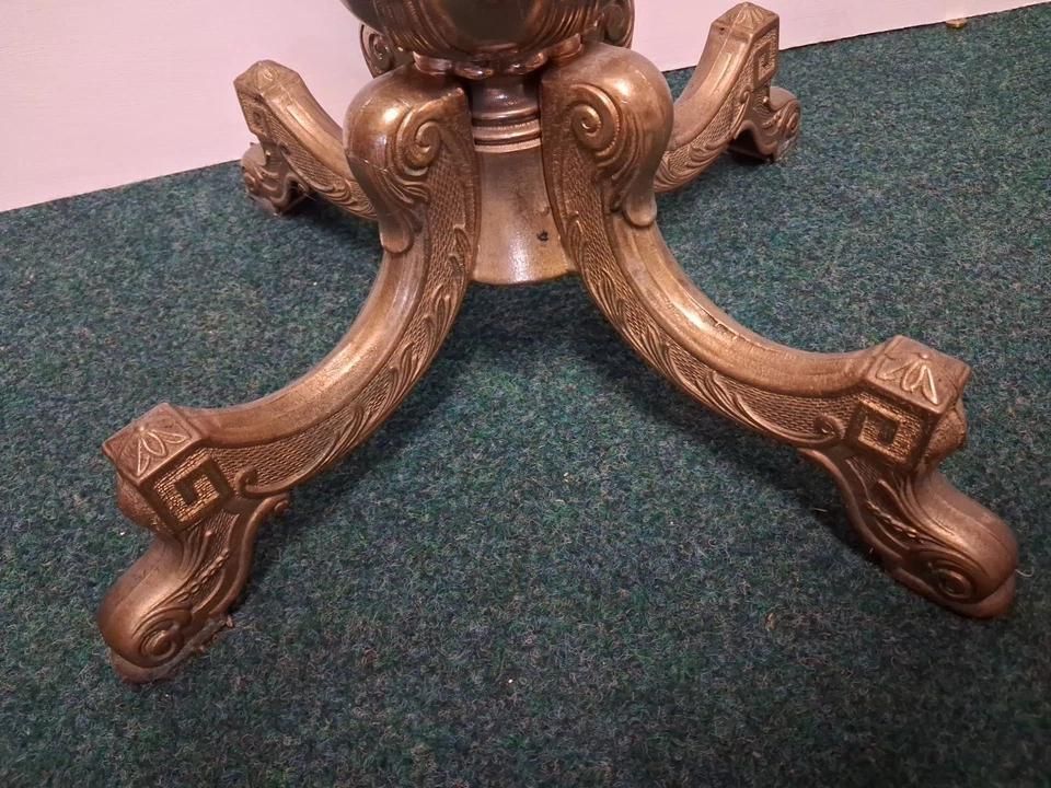 photo for sale Italian Hollywood Regency Style Hall Tree Stand Marble Onyx And Brass 1960 Circa
