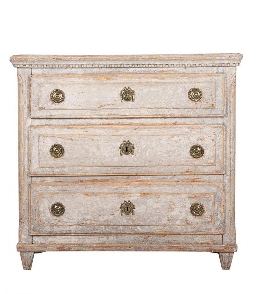 Early 19th Century Swedish Gustavian Carved Commode photo furniture