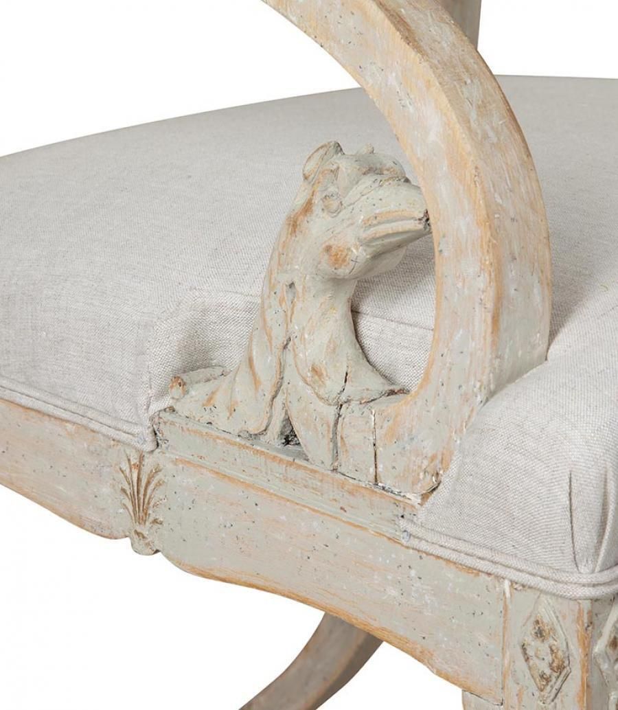 Pair Of 19th Century Period Gustavian Armchairs Made In Stockholm photo buy