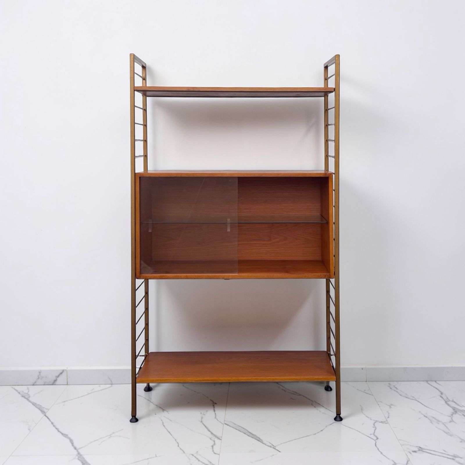Original 1960’s Mid Century Teak Ladderax Modular Shelving System