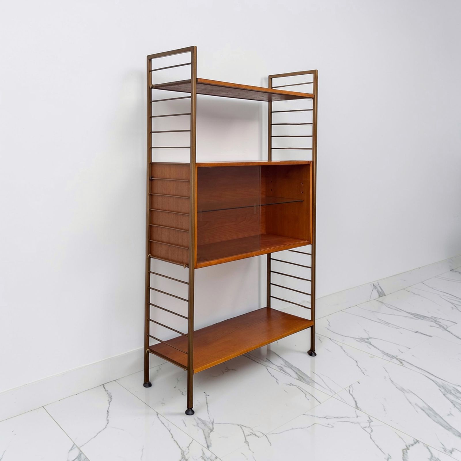 Original 1960’s Mid Century Teak Ladderax Modular Shelving System photo furniture