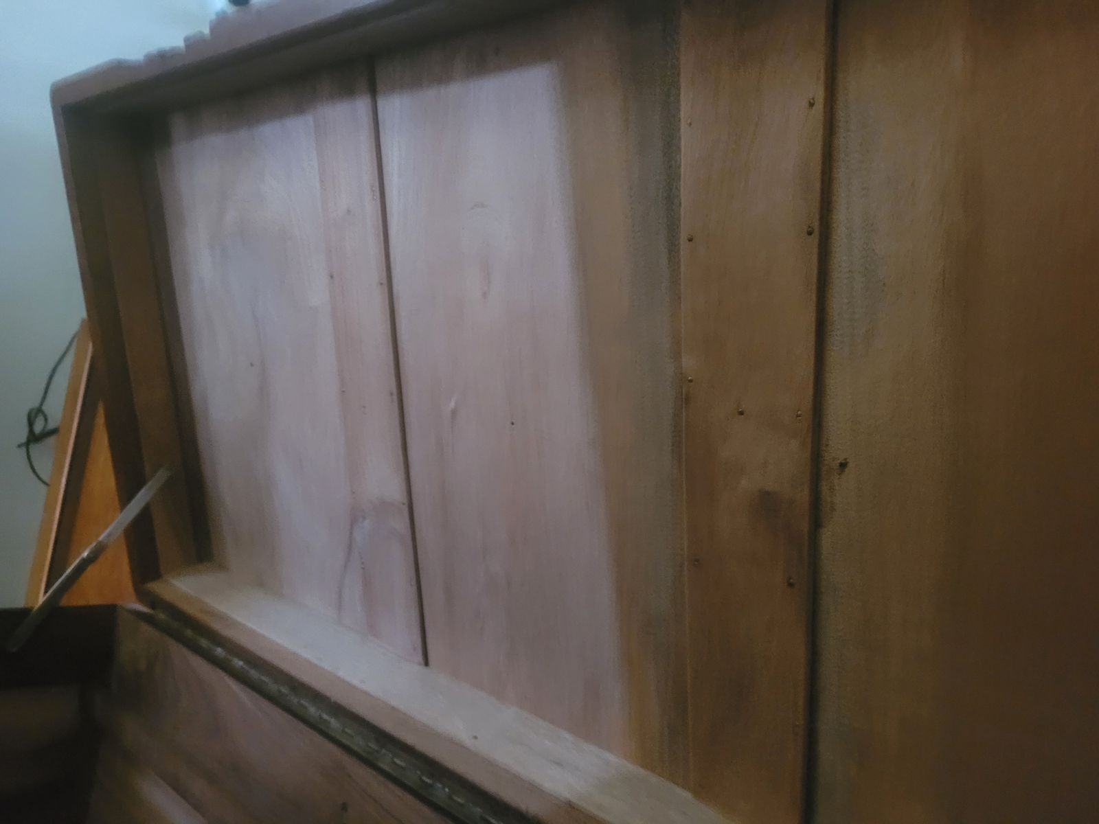 photo for sale 1950s Camphor Wood Hand Carved Chest   From Singapore