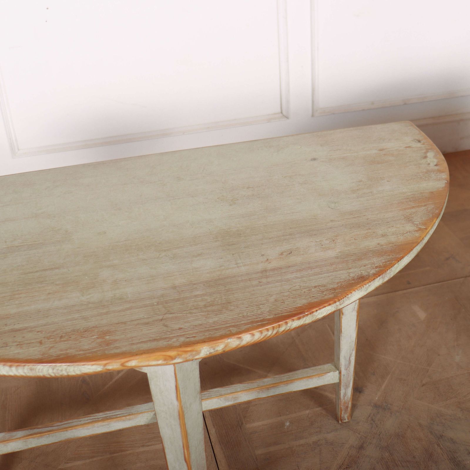 photo furniture Pair Of Swedish Demi Lune Console Tables