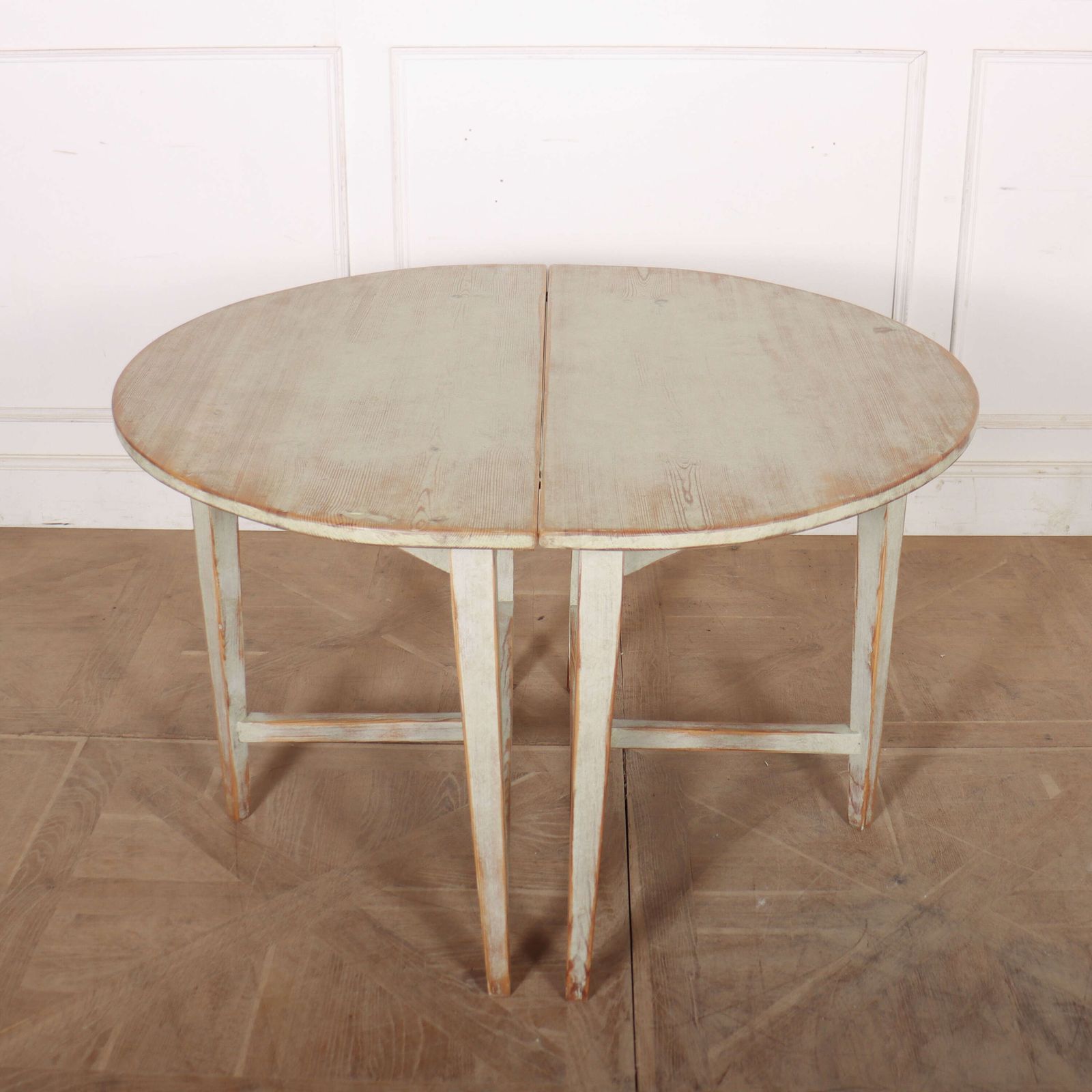 photo for sale Pair Of Swedish Demi Lune Console Tables