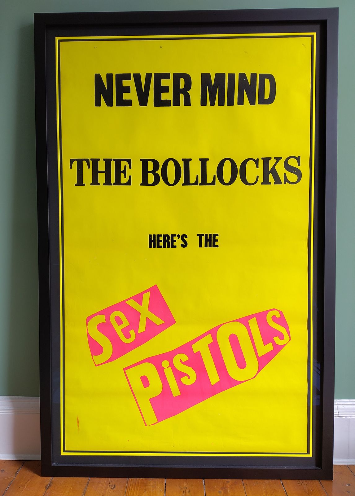 Museum Grade 1977 Sex Pistols Never Mind The Bollocks Original Promo – Rock Paper Film Coa – Harten Frameworks (Uk) Framed photo furniture