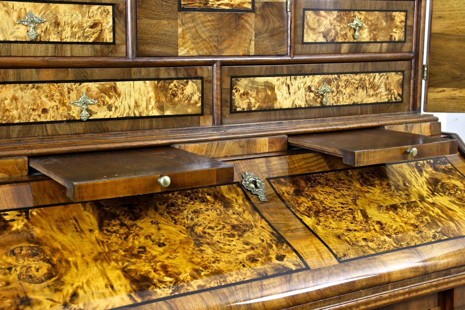 Furniture 18th Century Baroque Secretaire/ Writing Cabinet, Germany Ca. 1770 photo