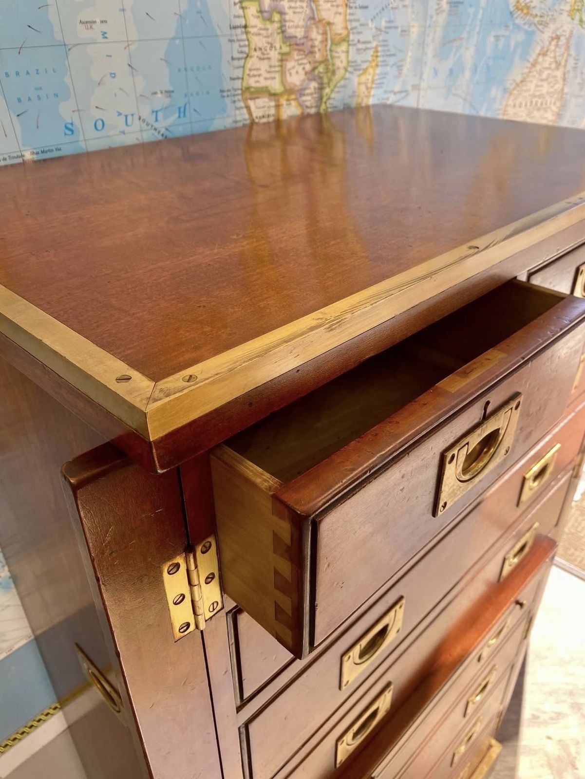 Wellington Campaign Chest Of Drawers photo for sale