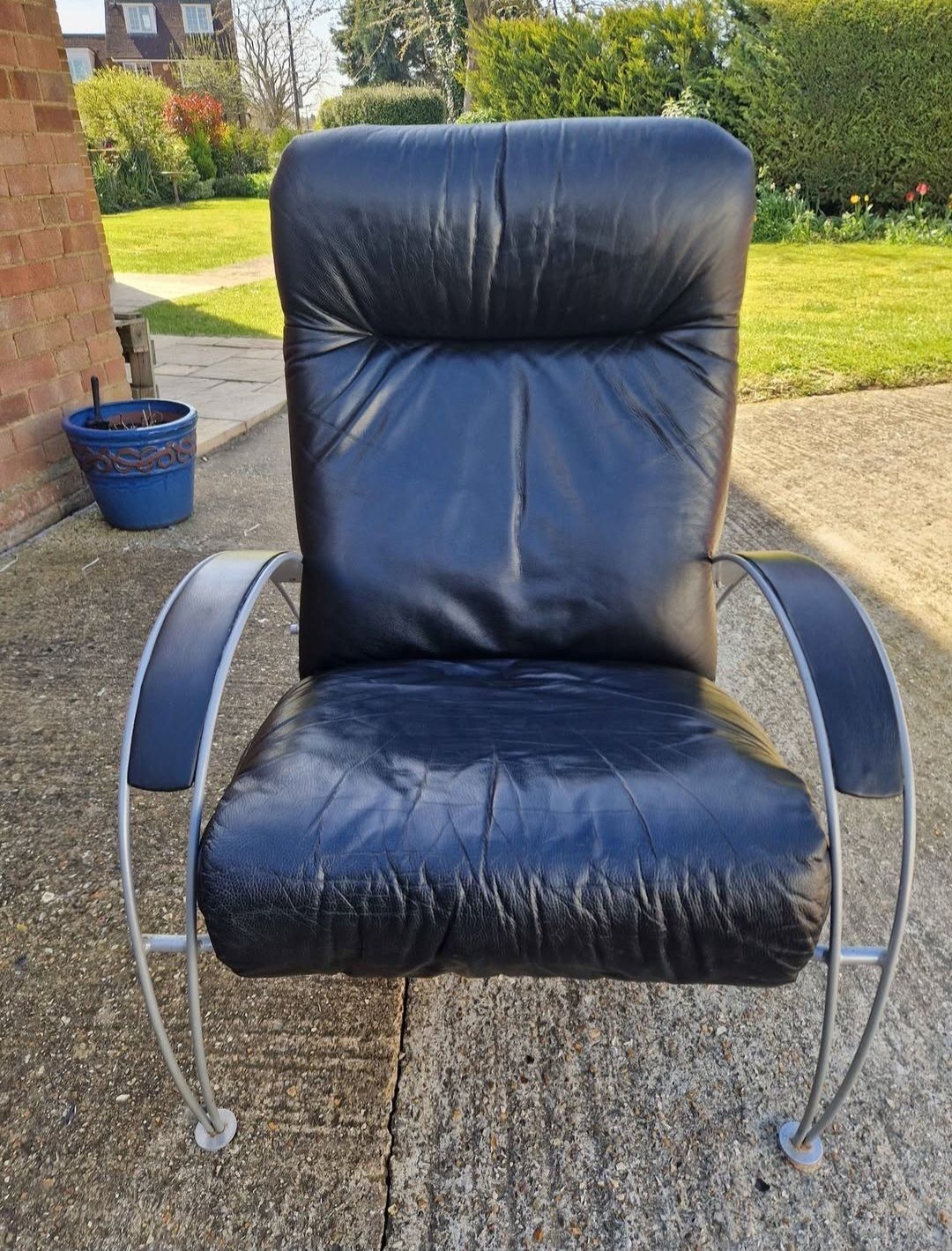 Stunning Percival Lafer "Billie" Recliner Armchairs X2 photo for sale