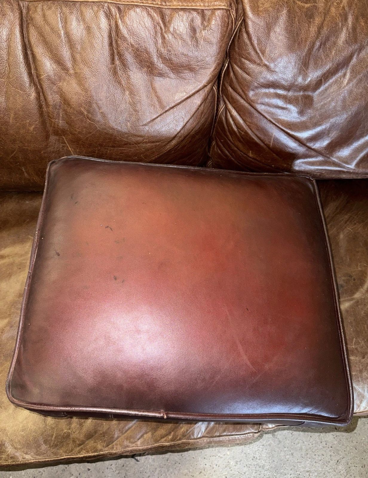 Tetrad Oskar Chesterfield Oxblood Real Leather Wingback Chair photo 700.0