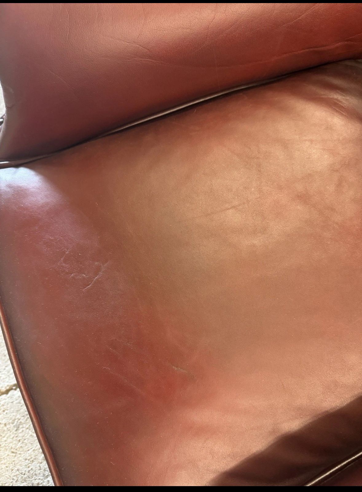photo for sale Tetrad Oskar Chesterfield Oxblood Real Leather Wingback Chair