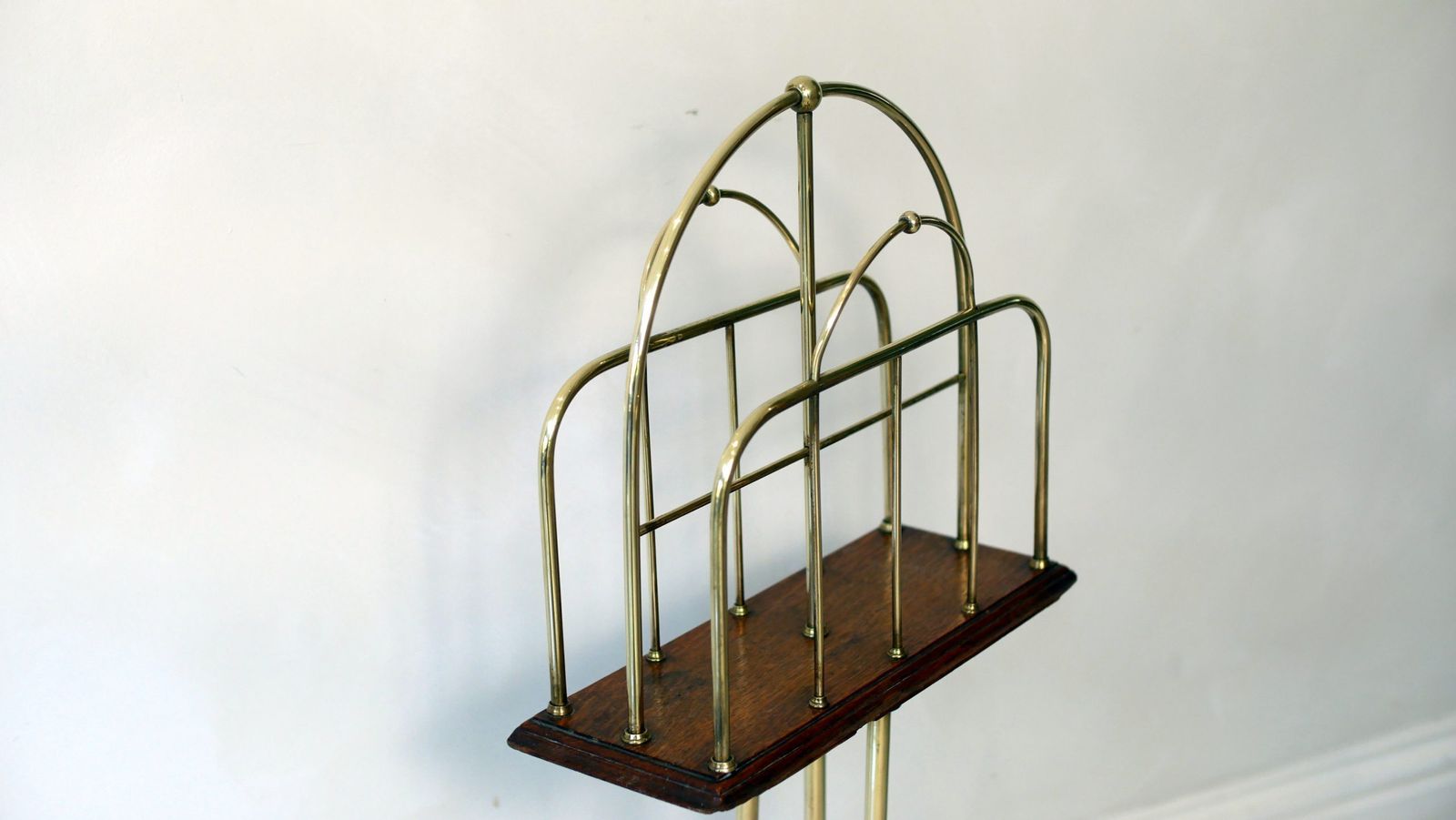 photo for sale Antique Victorian Paper Magazin Rack Stand Canteerbury