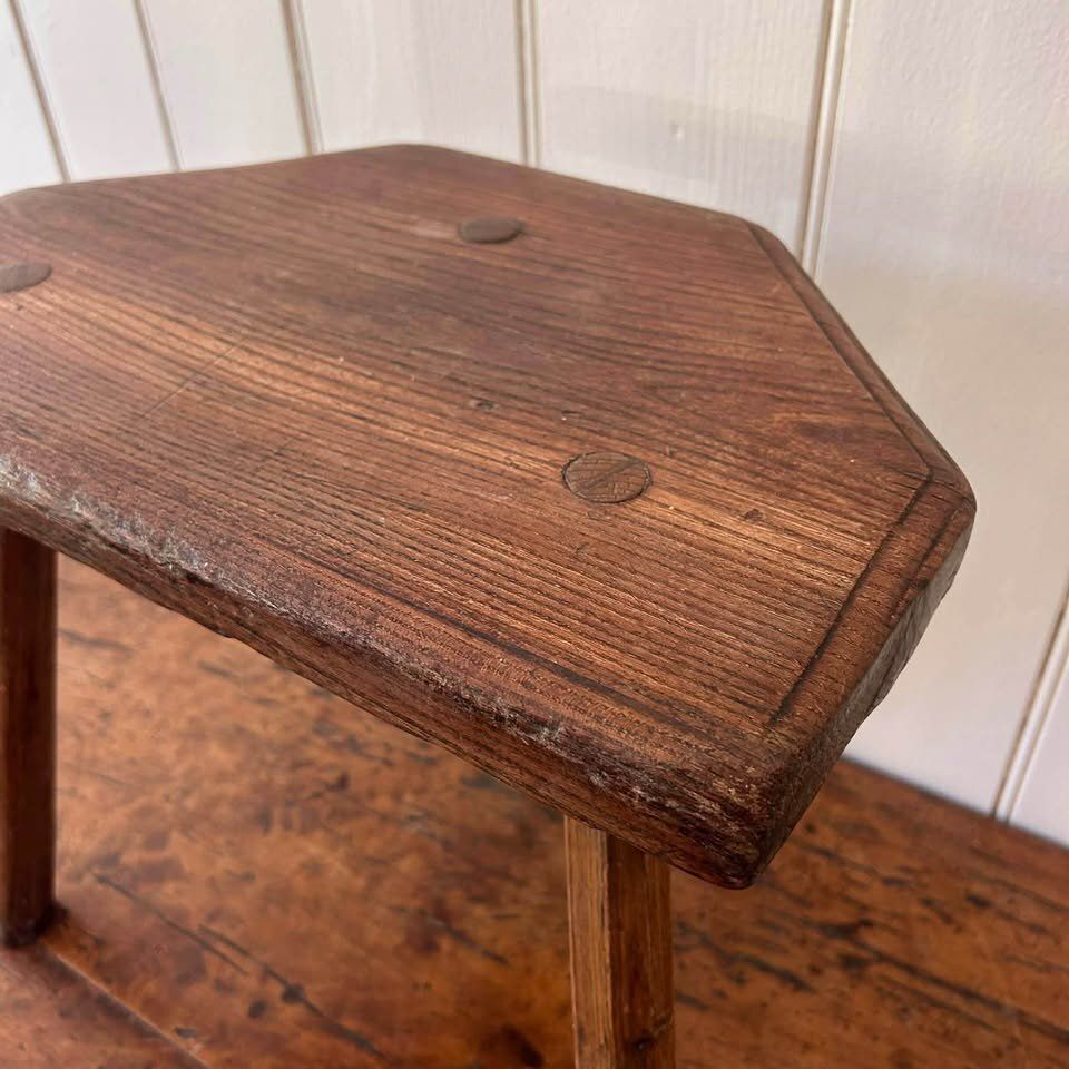 Primitive Three Legged Milking Stool photo 125.0